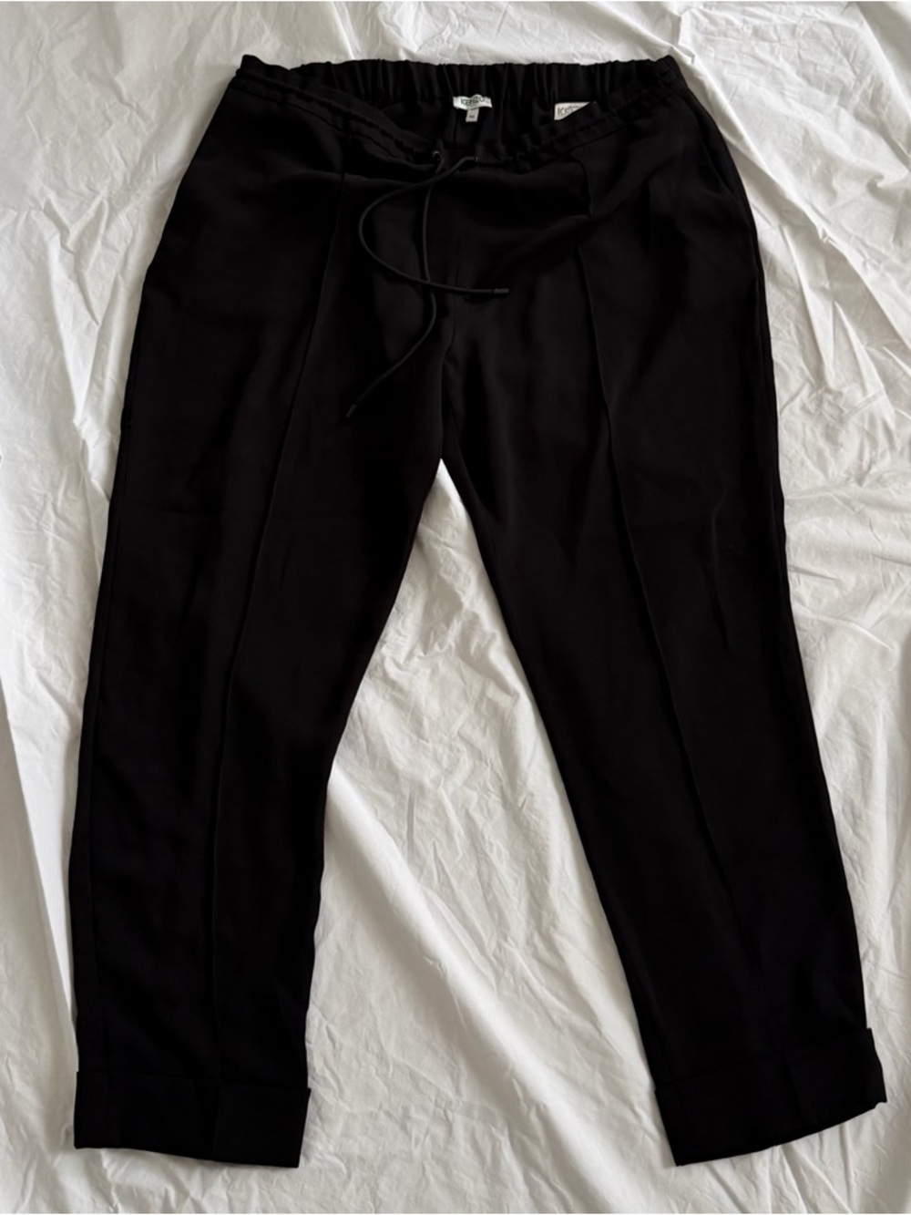 KENZO Paris Pintuck Drawstring Tapered Trousers Men’s 46